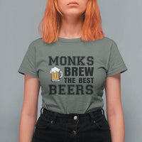 Monks Brew The Best Beers T Shirt For Women Funny Craft Beer Brewer