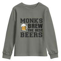 Monks Brew The Best Beers Youth Sweatshirt Funny Craft Beer Brewer
