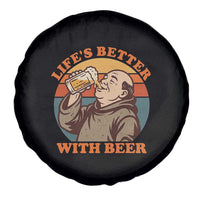 Funny Craft Beer Drinker Monks Spare Tire Cover Lifes Better With Beer