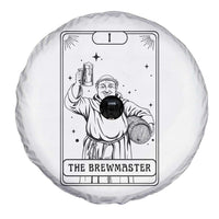 The Brewmaster Tarot Card Spare Tire Cover Vintage Craft Beer Monk Brewery Art