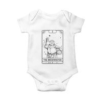 The Brewmaster Tarot Card Baby Onesie Vintage Craft Beer Monk Brewery Art