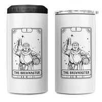 The Brewmaster Tarot Card 4 in 1 Can Cooler Tumbler Vintage Craft Beer Monk Brewery Art