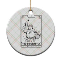 The Brewmaster Tarot Card Ceramic Ornament Vintage Craft Beer Monk Brewery Art
