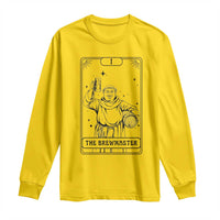 The Brewmaster Tarot Card Long Sleeve Shirt Vintage Craft Beer Monk Brewery Art