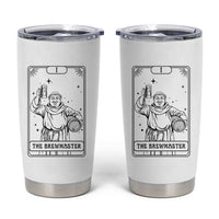 The Brewmaster Tarot Card Tumbler Cup Vintage Craft Beer Monk Brewery Art