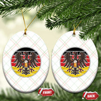 German Eagle Beer Lover Ceramic Ornament Vintage Bavarian Oktoberfest Beer