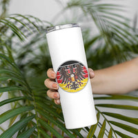 German Eagle Beer Lover Skinny Tumbler Vintage Bavarian Oktoberfest Beer