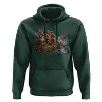 Funny Wolpertinger Bigfoot Fishing Hoodie Beer Drinking Cryptid Fisherman Gift
