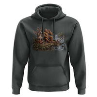 Funny Wolpertinger Bigfoot Fishing Hoodie Beer Drinking Cryptid Fisherman Gift