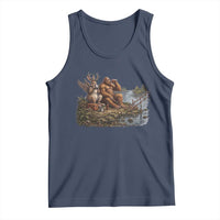 Funny Wolpertinger Bigfoot Fishing Tank Top Beer Drinking Cryptid Fisherman Gift