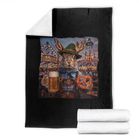 Prost Yall Wolpertinger Oktoberfest Bavarian Folklore Throw Blanket