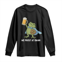 Funny Frog Oktoberfest Bavarian Beer Lover Long Sleeve Shirt We Prost At Dawn