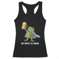 Funny Frog Oktoberfest Bavarian Beer Lover Racerback Tank Top We Prost At Dawn