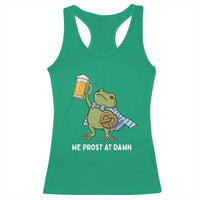 Funny Frog Oktoberfest Bavarian Beer Lover Racerback Tank Top We Prost At Dawn