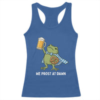 Funny Frog Oktoberfest Bavarian Beer Lover Racerback Tank Top We Prost At Dawn