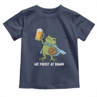 Funny Frog Oktoberfest Bavarian Beer Lover Toddler T Shirt We Prost At Dawn