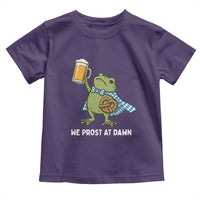 Funny Frog Oktoberfest Bavarian Beer Lover Toddler T Shirt We Prost At Dawn