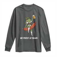 Funny Oktoberfest Frog Long Sleeve Shirt We Prost At Dawn Dirndl Sausage Beer Lover