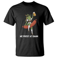 Funny Oktoberfest Frog T Shirt We Prost At Dawn Dirndl Sausage Beer Lover