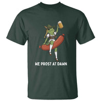 Funny Oktoberfest Frog T Shirt We Prost At Dawn Dirndl Sausage Beer Lover