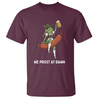 Funny Oktoberfest Frog T Shirt We Prost At Dawn Dirndl Sausage Beer Lover