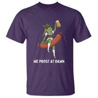 Funny Oktoberfest Frog T Shirt We Prost At Dawn Dirndl Sausage Beer Lover