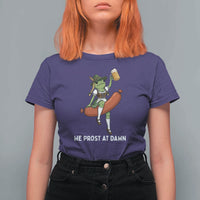 Funny Oktoberfest Frog T Shirt For Women We Prost At Dawn Dirndl Sausage Beer Lover