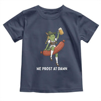Funny Oktoberfest Frog Toddler T Shirt We Prost At Dawn Dirndl Sausage Beer Lover