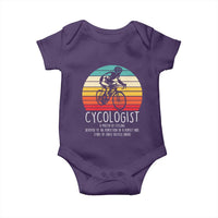 Cycologist Definition Baby Onesie Vintage Bicycle Rider Cycling Gift