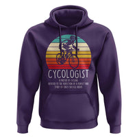 Cycologist Definition Hoodie Vintage Bicycle Rider Cycling Gift