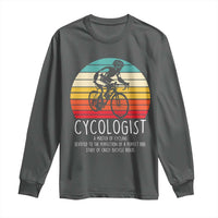 Cycologist Definition Long Sleeve Shirt Vintage Bicycle Rider Cycling Gift