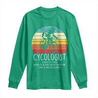 Cycologist Definition Long Sleeve Shirt Vintage Bicycle Rider Cycling Gift