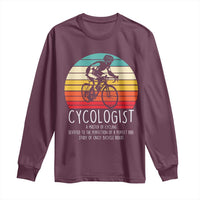 Cycologist Definition Long Sleeve Shirt Vintage Bicycle Rider Cycling Gift