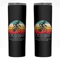 Cycologist Definition Skinny Tumbler Vintage Bicycle Rider Cycling Gift