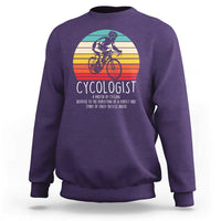 Cycologist Definition Sweatshirt Vintage Bicycle Rider Cycling Gift