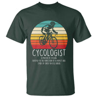 Cycologist Definition T Shirt Vintage Bicycle Rider Cycling Gift