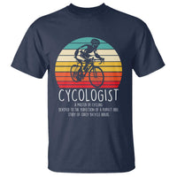 Cycologist Definition T Shirt Vintage Bicycle Rider Cycling Gift