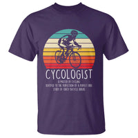 Cycologist Definition T Shirt Vintage Bicycle Rider Cycling Gift