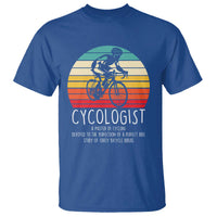 Cycologist Definition T Shirt Vintage Bicycle Rider Cycling Gift
