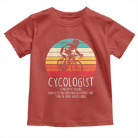 Cycologist Definition Toddler T Shirt Vintage Bicycle Rider Cycling Gift