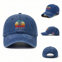 Cycologist Definition Washed Cotton Baseball Cap Vintage Bicycle Rider Cycling Gift