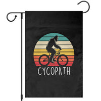 Cycopath Bigfoot Riding Bike Garden Flag Funny Bigfoot Cyclist Bicycle Gift