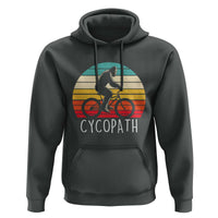 Cycopath Bigfoot Riding Bike Hoodie Funny Bigfoot Cyclist Bicycle Gift
