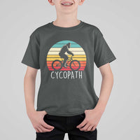 Cycopath Bigfoot Riding Bike T Shirt For Kid Funny Bigfoot Cyclist Bicycle Gift