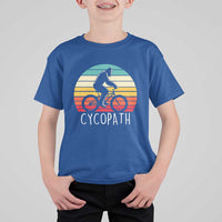 Cycopath Bigfoot Riding Bike T Shirt For Kid Funny Bigfoot Cyclist Bicycle Gift