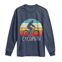 Cycopath Bigfoot Riding Bike Long Sleeve Shirt Funny Bigfoot Cyclist Bicycle Gift