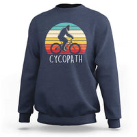 Cycopath Bigfoot Riding Bike Sweatshirt Funny Bigfoot Cyclist Bicycle Gift