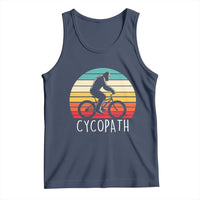 Cycopath Bigfoot Riding Bike Tank Top Funny Bigfoot Cyclist Bicycle Gift