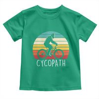 Cycopath Bigfoot Riding Bike Toddler T Shirt Funny Bigfoot Cyclist Bicycle Gift