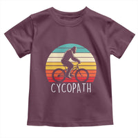 Cycopath Bigfoot Riding Bike Toddler T Shirt Funny Bigfoot Cyclist Bicycle Gift